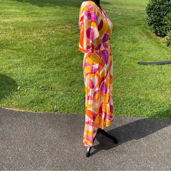 Anthropologie Abel the Label ATL Swish Maxi BOHO HI-Low Women X-Small Dress - Picture 9 of 11